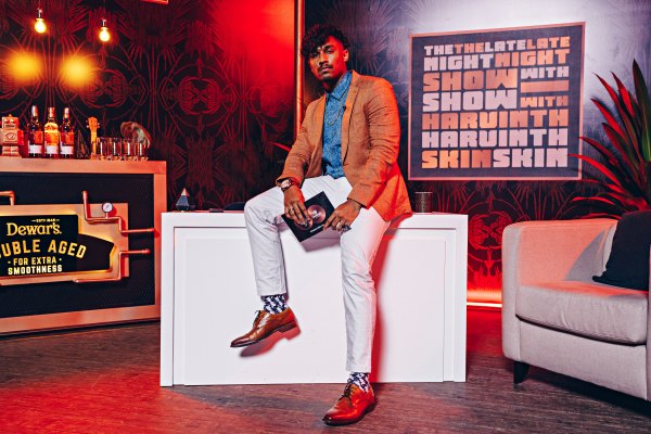 Comedian Harvinth Skin officially launches fresh & chaotic late night talk show