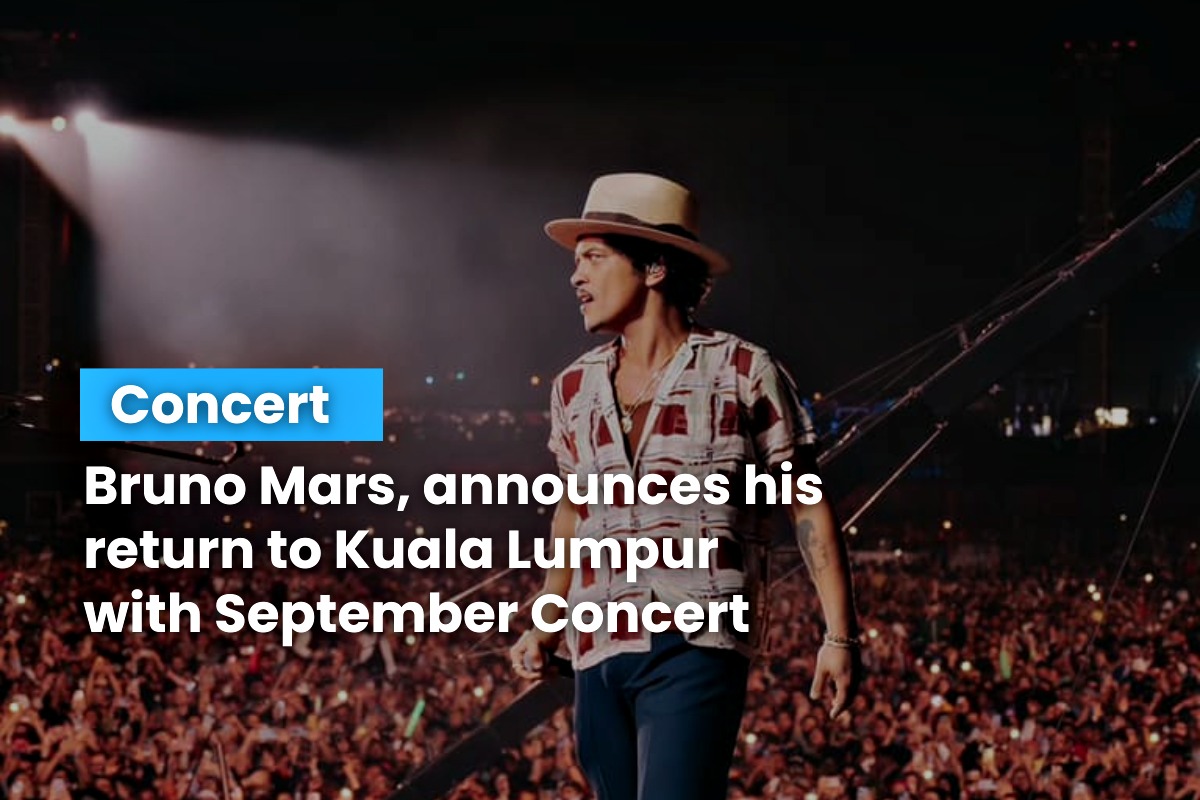 Bruno Mars, announces his return to Kuala Lumpur with September Concert